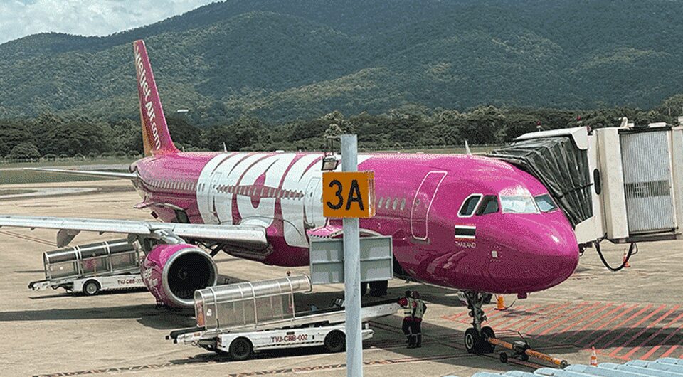 チェンマイで2泊の後、ベトジェット・タイにてバンコクはスワナプーム空港へ移動です♪