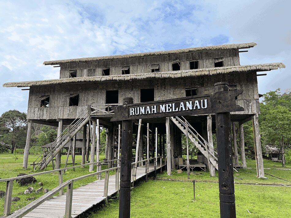 メラナウ族の家
